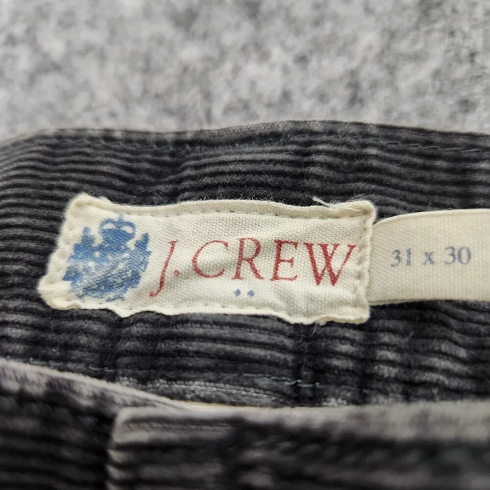 J Crew Corduroy Pants Mens 32x30 Black Slim Fit Straight Leg Chino Style‎ 17029
